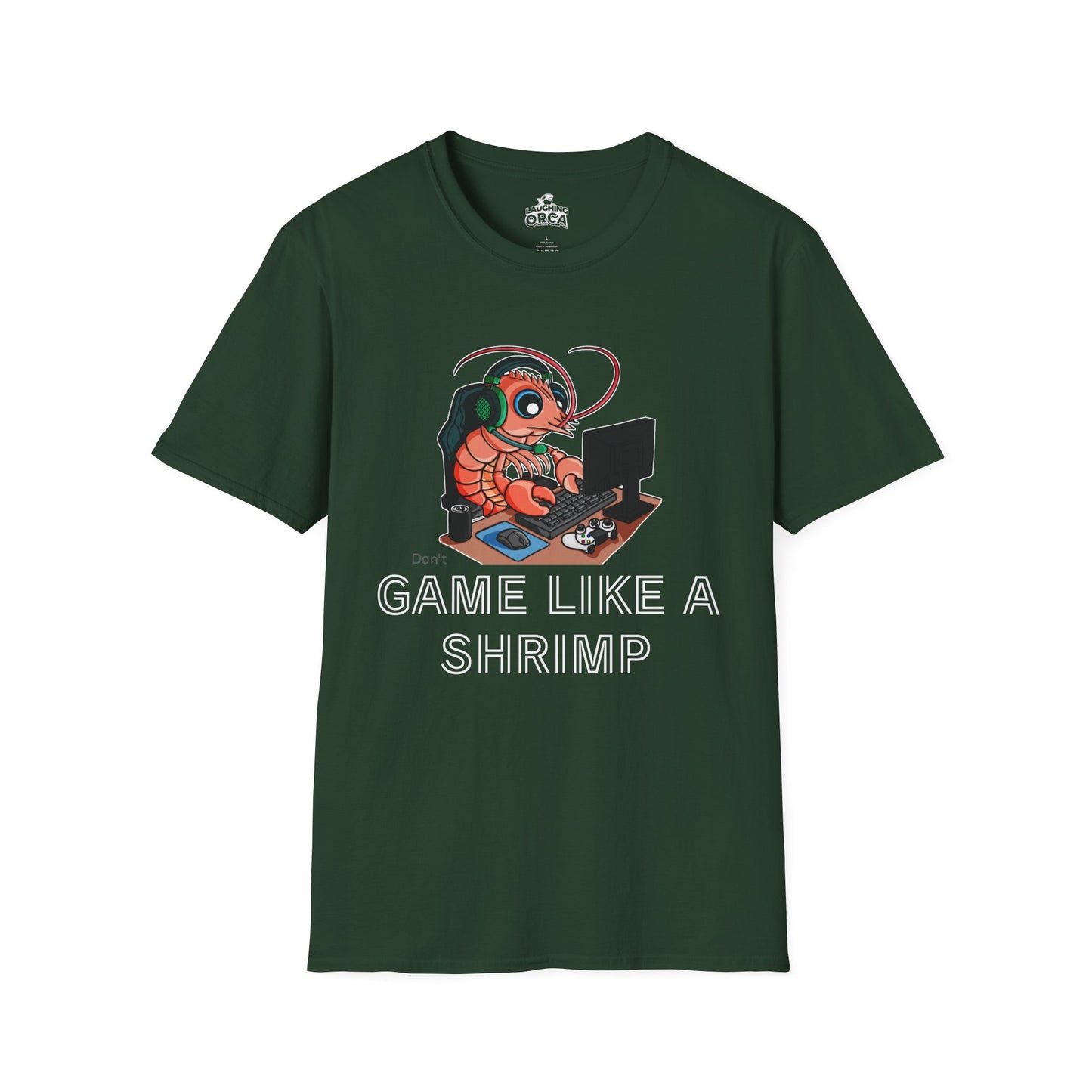 Straighten Up | Gamer Shrimp | Unisex Softstyle T-Shirt