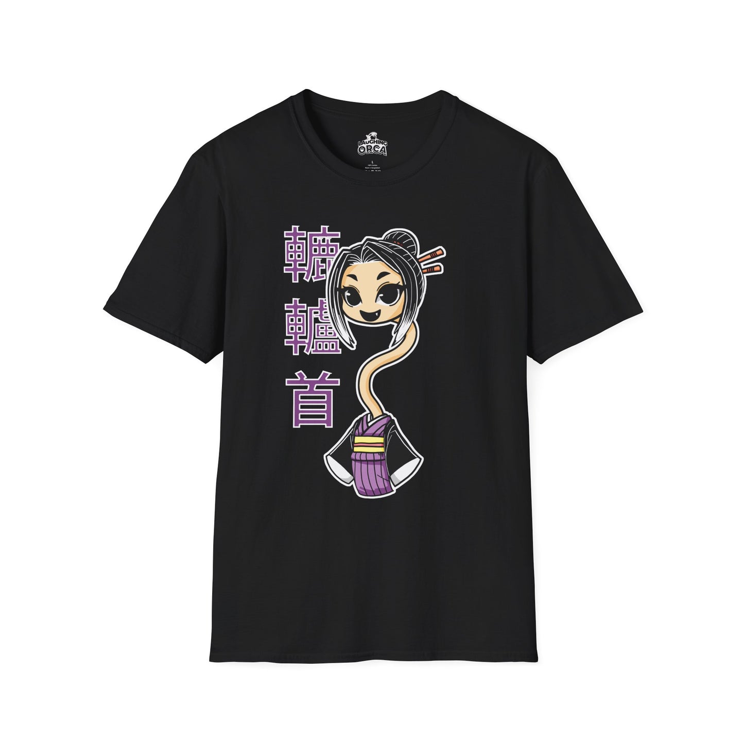 "Rokurokubi Yokai" β Cute Japanese Ghost Girl Graphic T-Shirt | Unisex Softstyle Tee