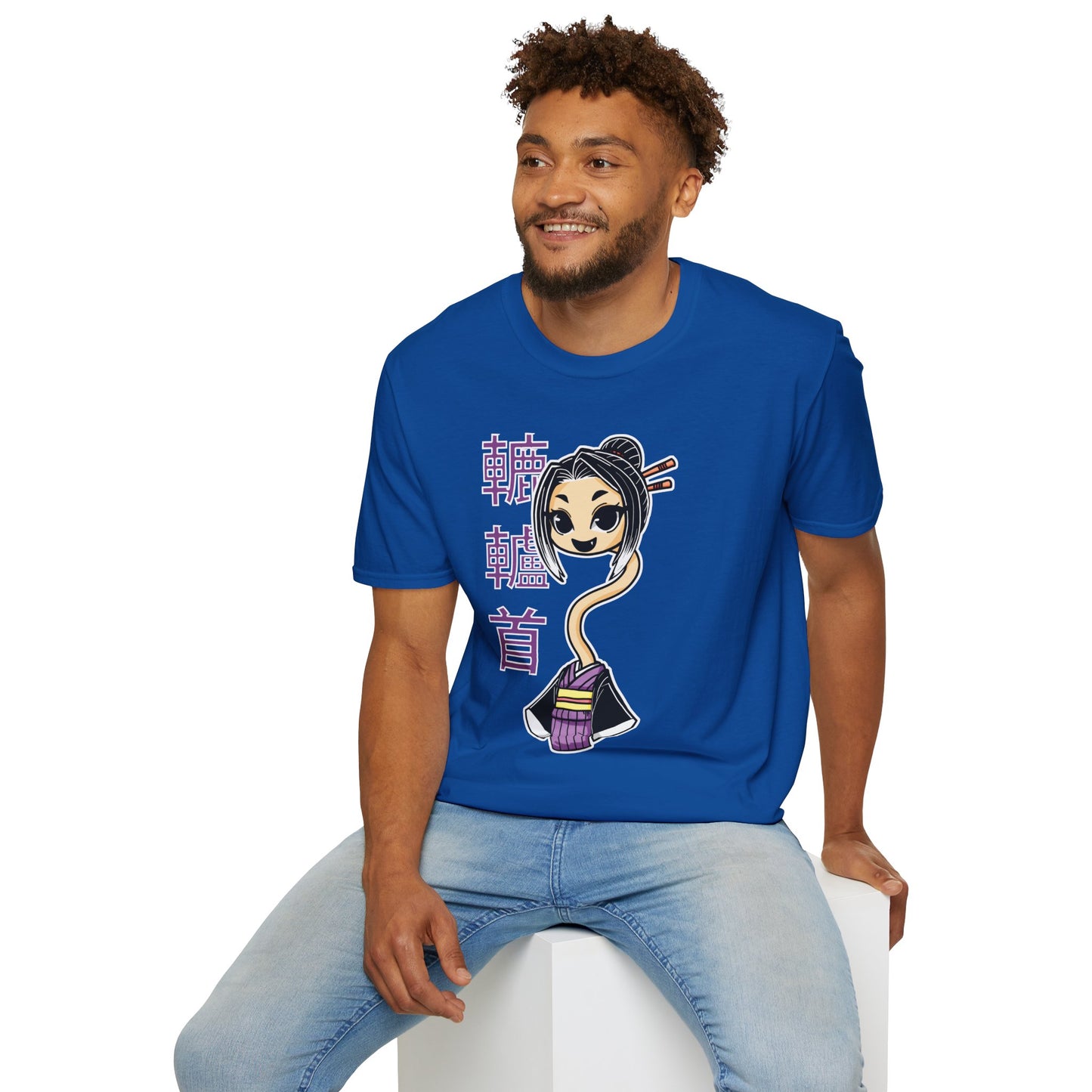 "Rokurokubi Yokai" β Cute Japanese Ghost Girl Graphic T-Shirt | Unisex Softstyle Tee