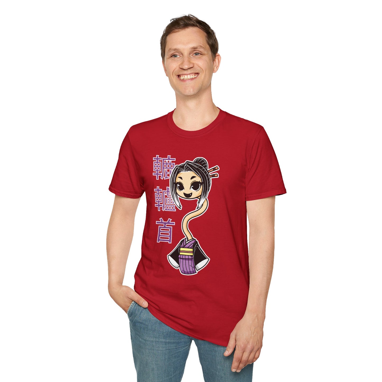 "Rokurokubi Yokai" β Cute Japanese Ghost Girl Graphic T-Shirt | Unisex Softstyle Tee