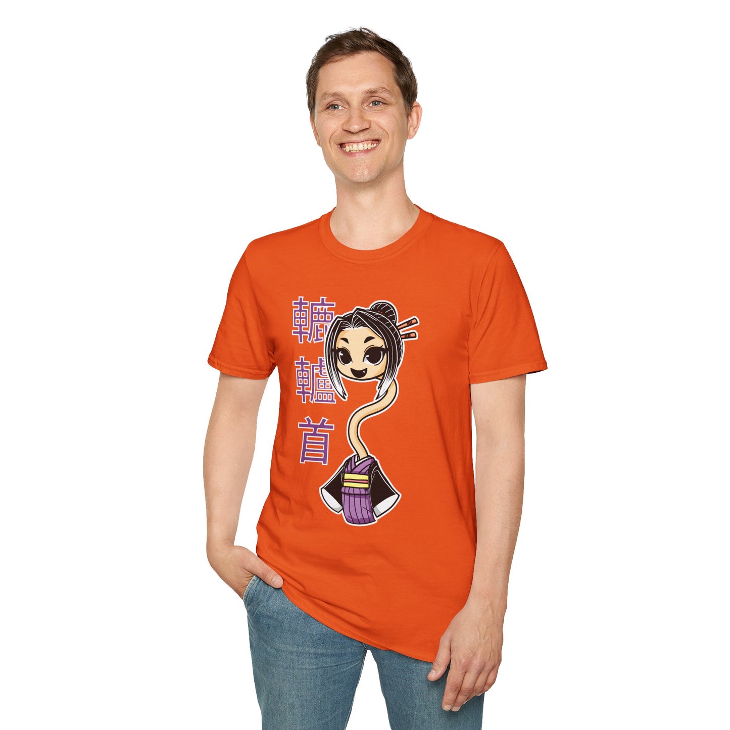 "Rokurokubi Yokai" β Cute Japanese Ghost Girl Graphic T-Shirt | Unisex Softstyle Tee