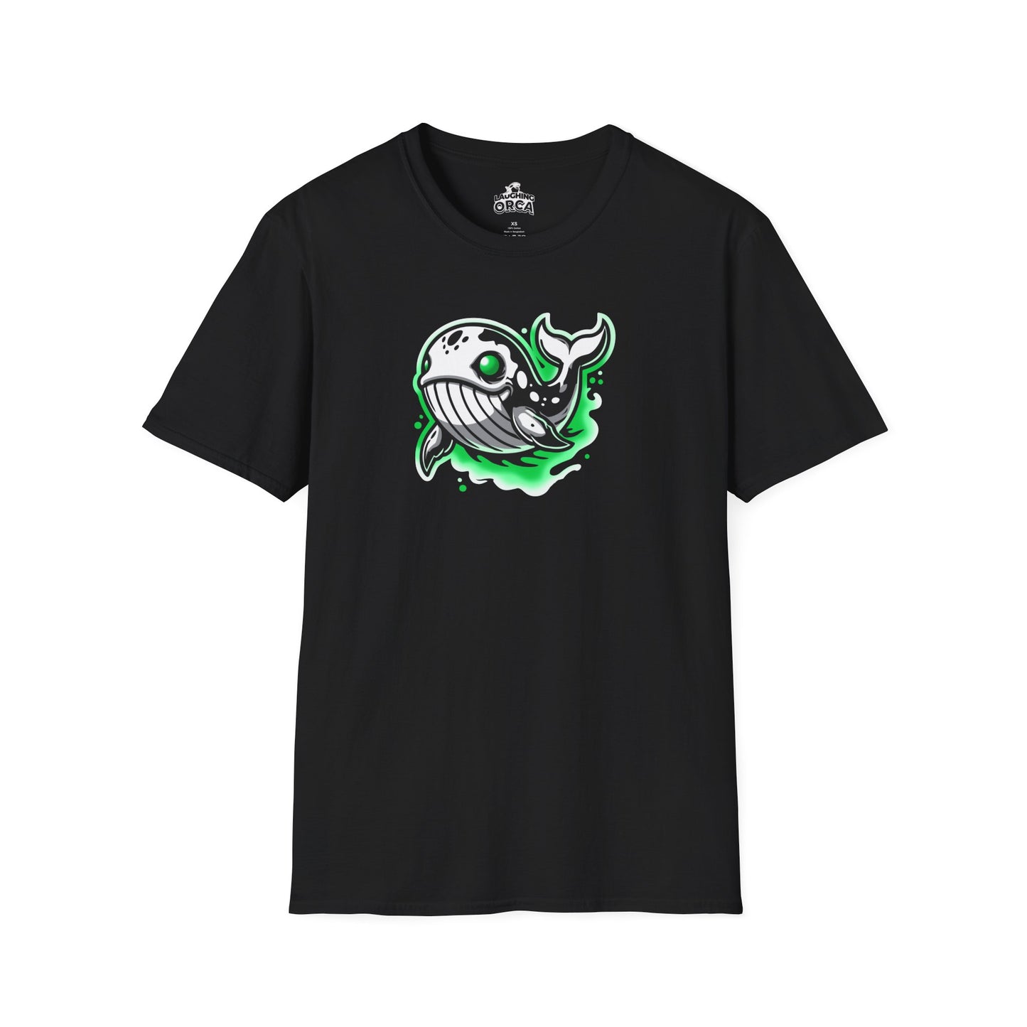 "Ghostly Whale" β Cute Spooky Whale T-Shirt | Unisex Softstyle