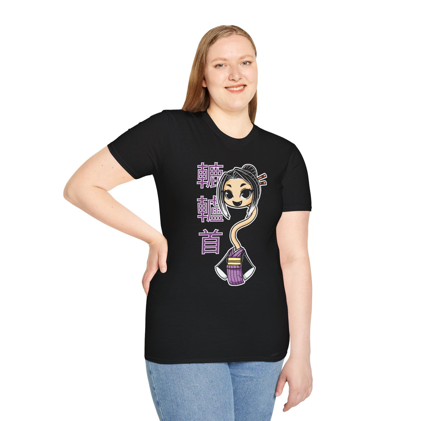 "Rokurokubi Yokai" β Cute Japanese Ghost Girl Graphic T-Shirt | Unisex Softstyle Tee