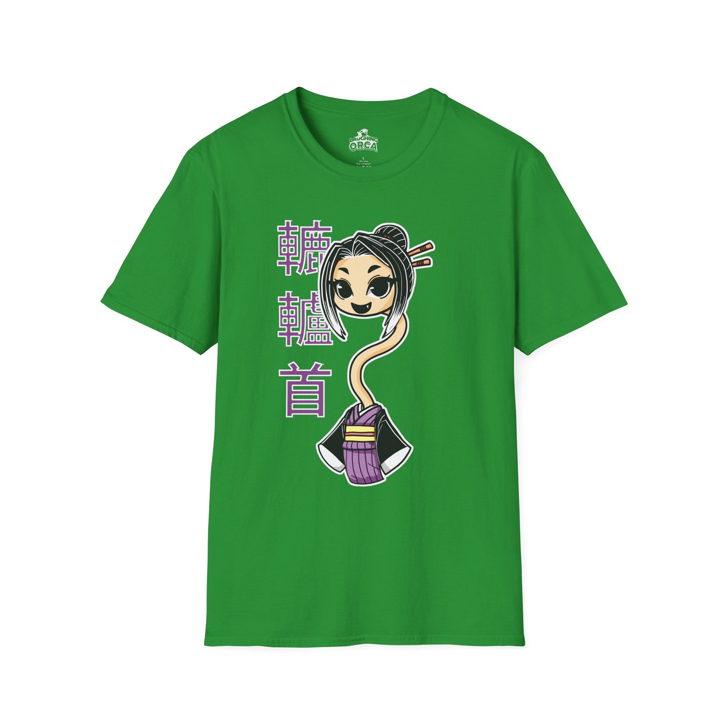 "Rokurokubi Yokai" β Cute Japanese Ghost Girl Graphic T-Shirt | Unisex Softstyle Tee