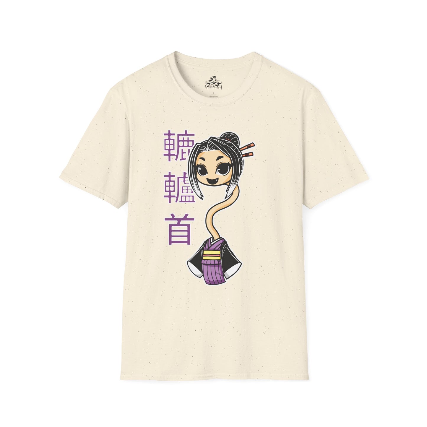 "Rokurokubi Yokai" β Cute Japanese Ghost Girl Graphic T-Shirt | Unisex Softstyle Tee