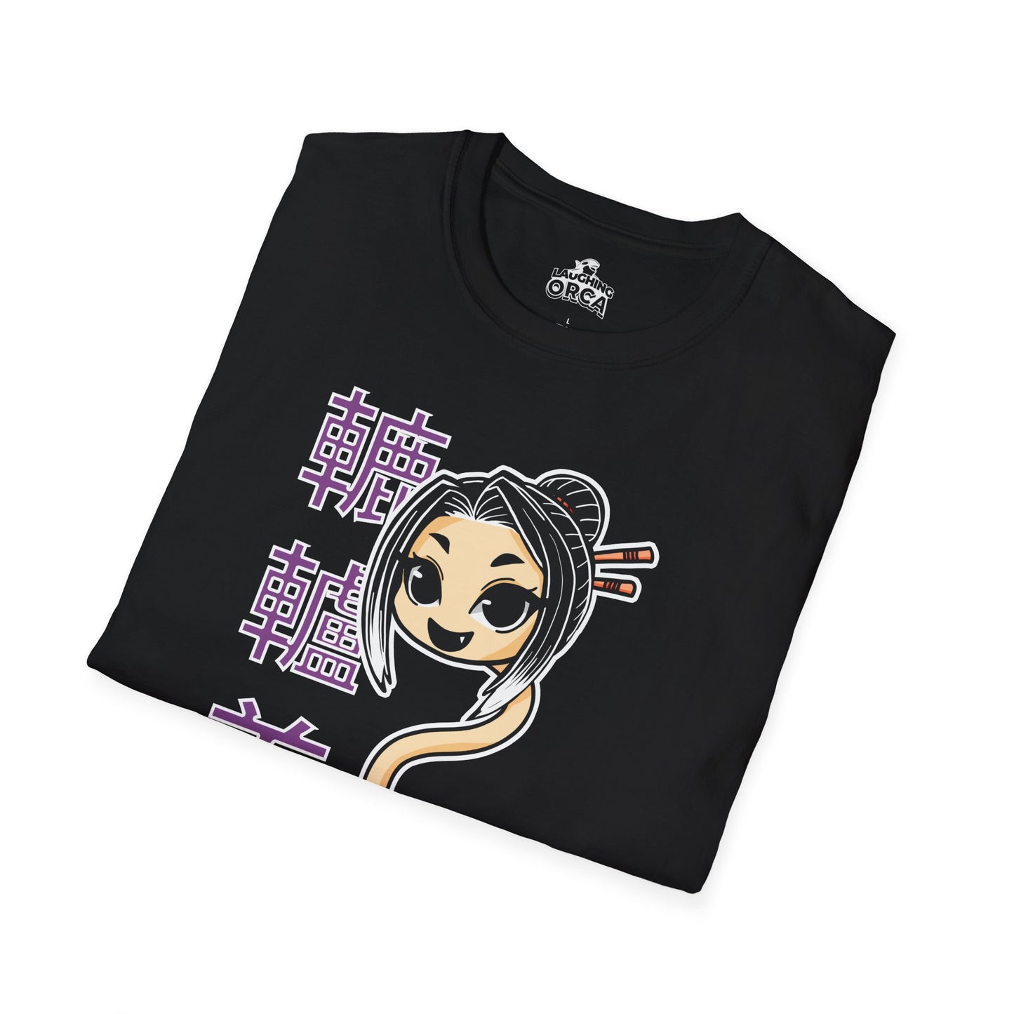 "Rokurokubi Yokai" β Cute Japanese Ghost Girl Graphic T-Shirt | Unisex Softstyle Tee