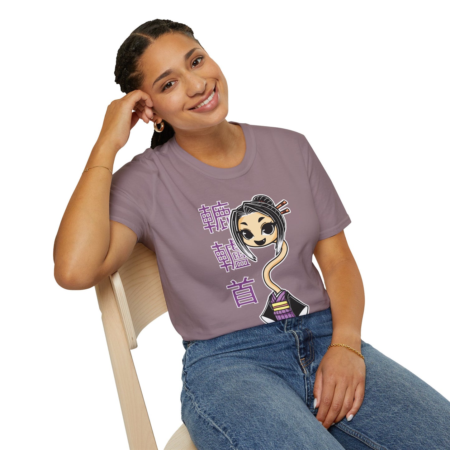 "Rokurokubi Yokai" β Cute Japanese Ghost Girl Graphic T-Shirt | Unisex Softstyle Tee