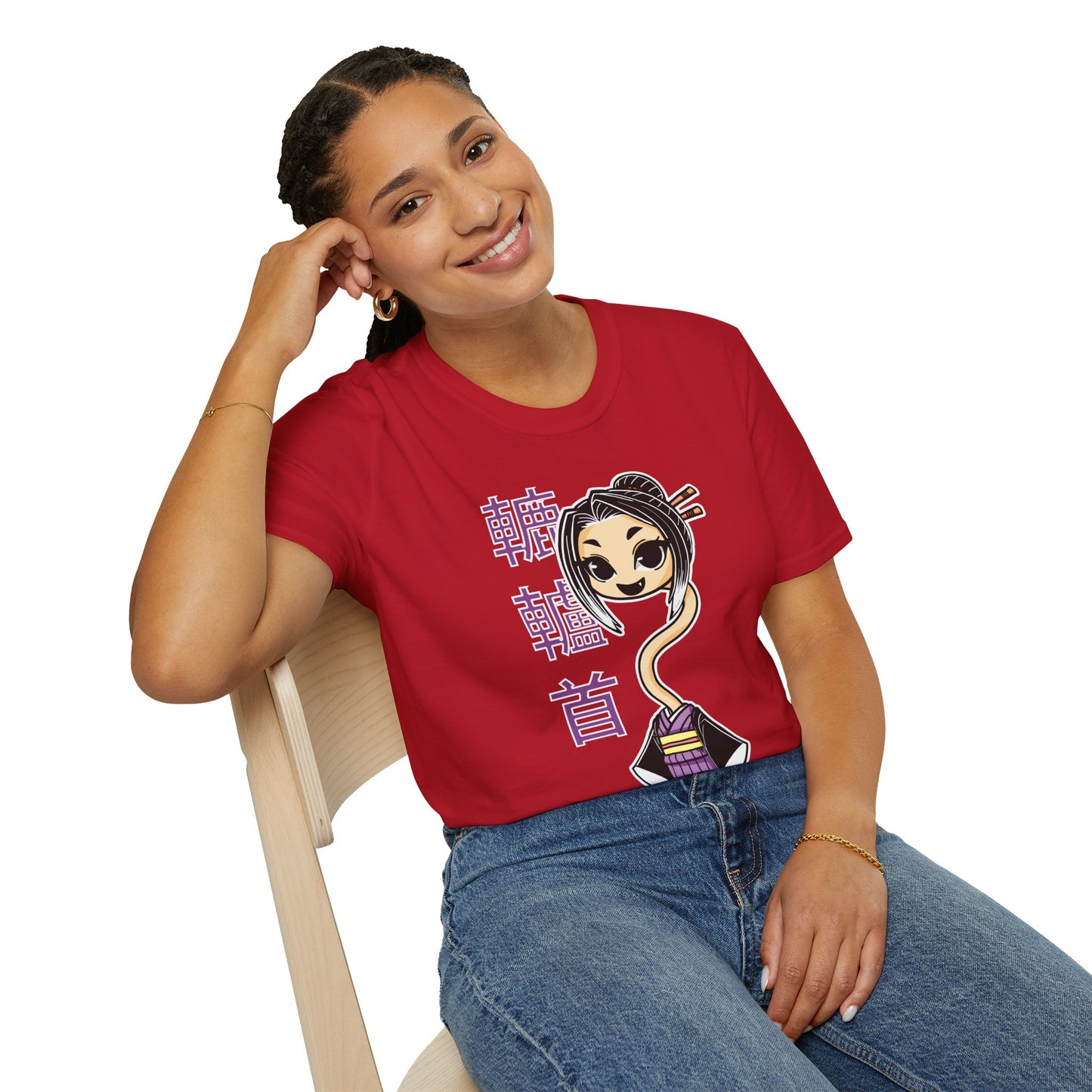 "Rokurokubi Yokai" β Cute Japanese Ghost Girl Graphic T-Shirt | Unisex Softstyle Tee