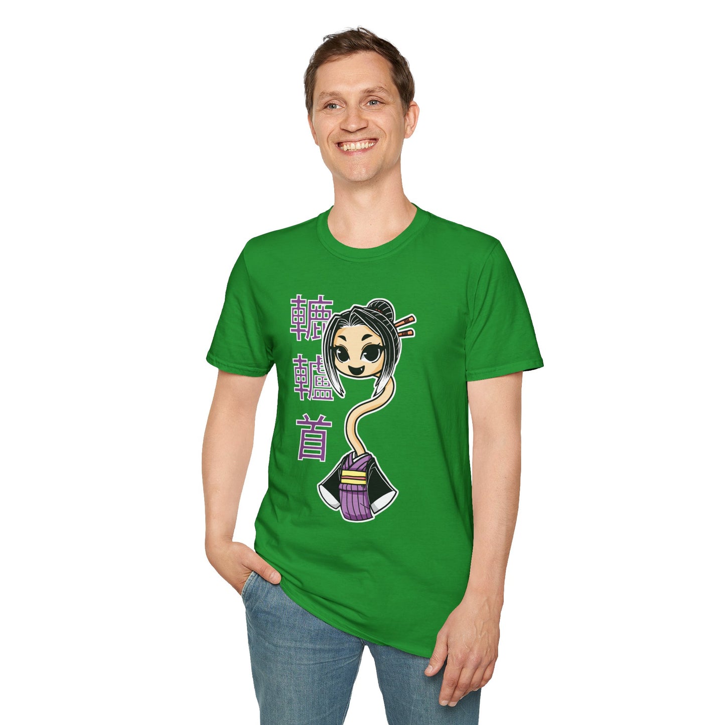 "Rokurokubi Yokai" β Cute Japanese Ghost Girl Graphic T-Shirt | Unisex Softstyle Tee