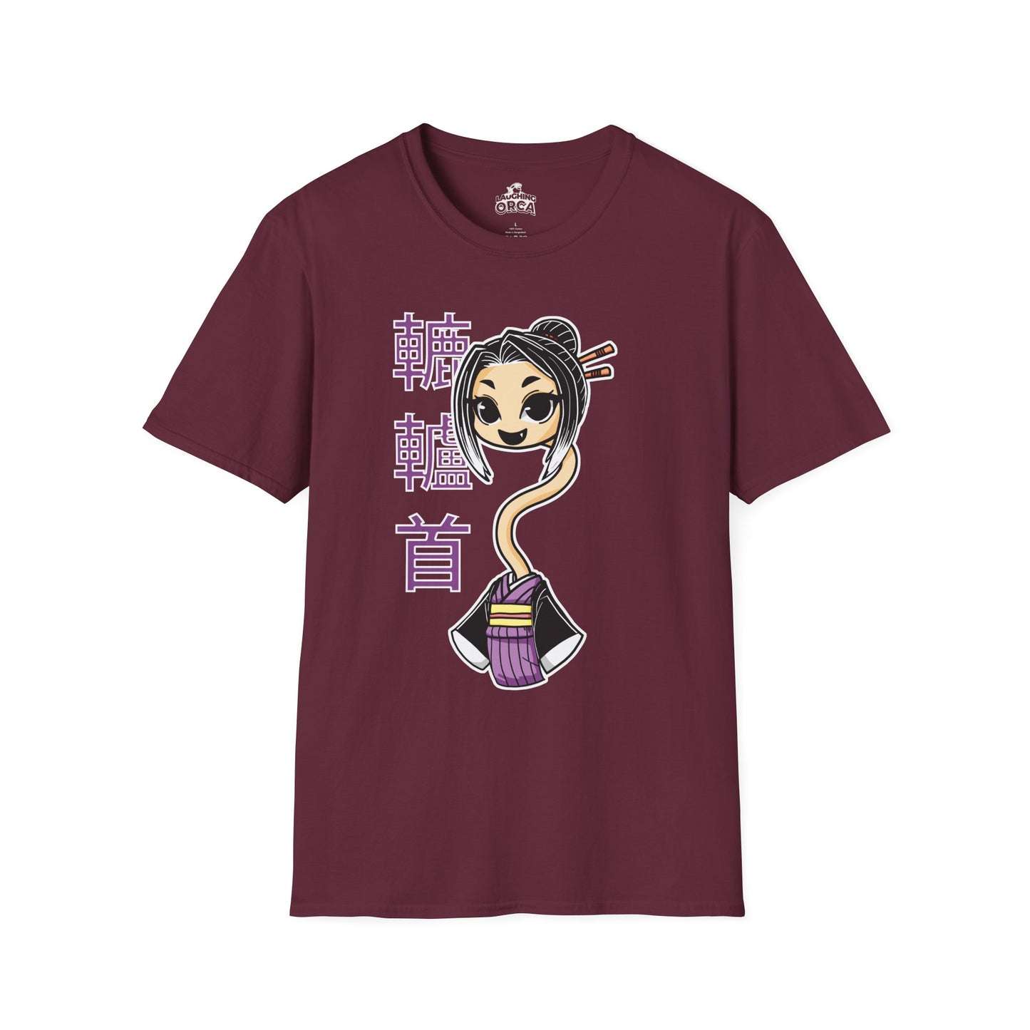 "Rokurokubi Yokai" β Cute Japanese Ghost Girl Graphic T-Shirt | Unisex Softstyle Tee
