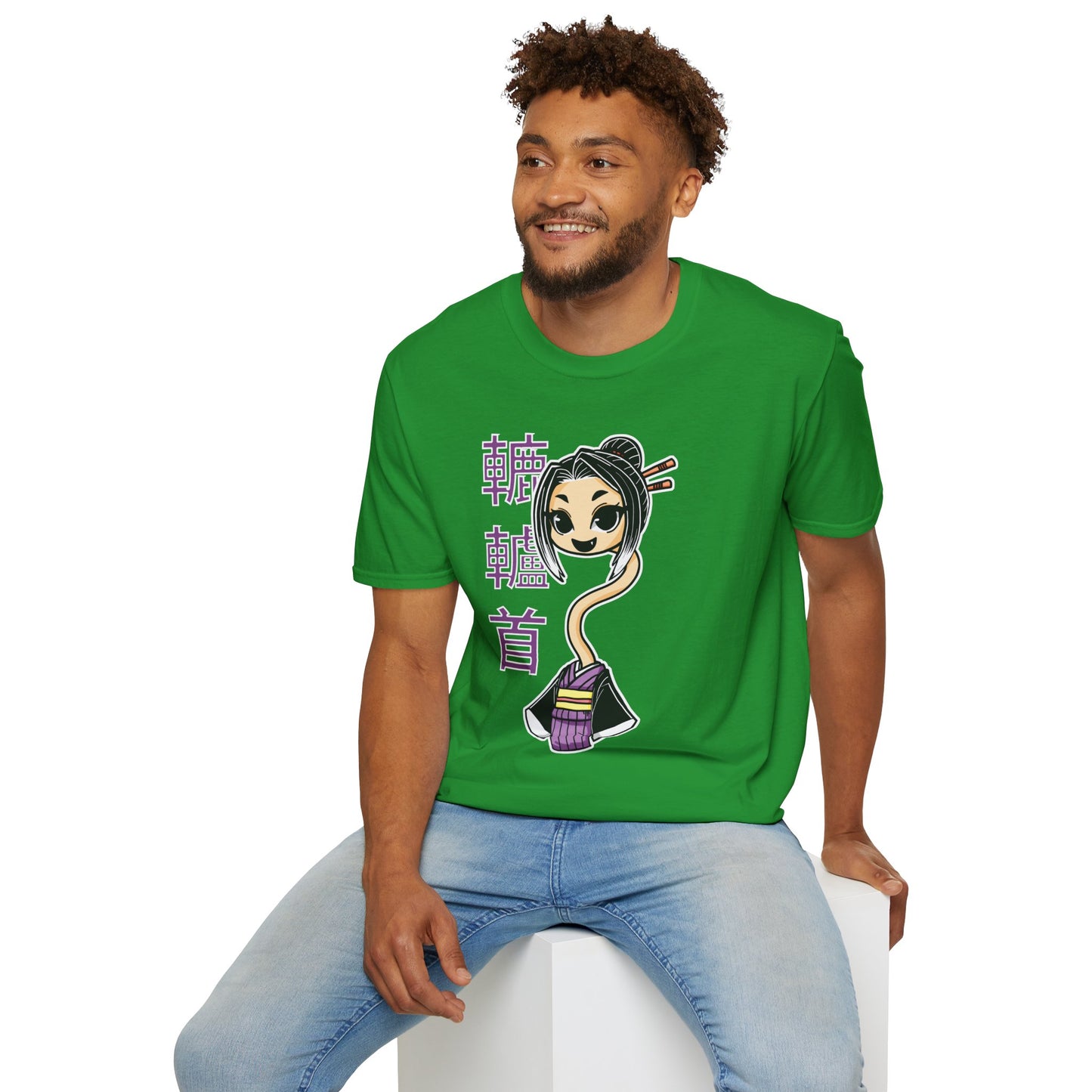 "Rokurokubi Yokai" β Cute Japanese Ghost Girl Graphic T-Shirt | Unisex Softstyle Tee