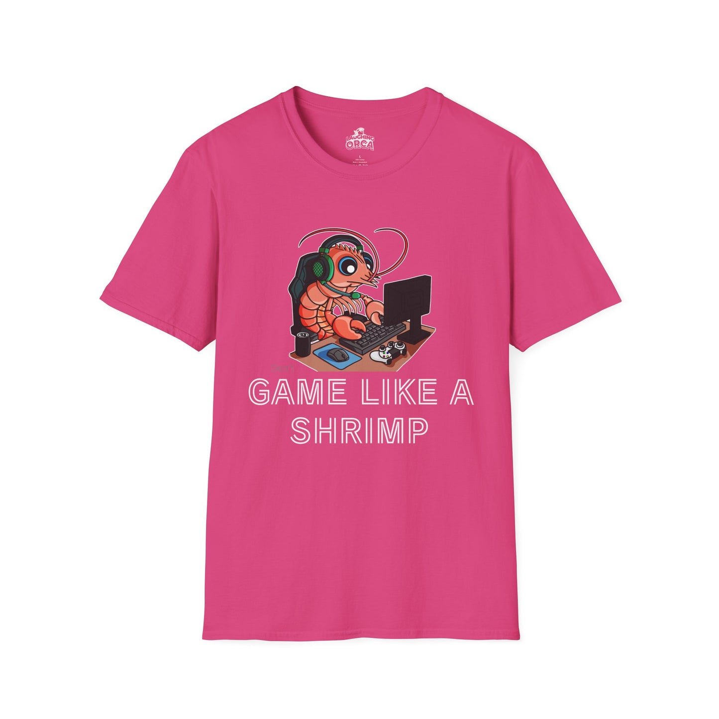 Straighten Up | Gamer Shrimp | Unisex Softstyle T-Shirt