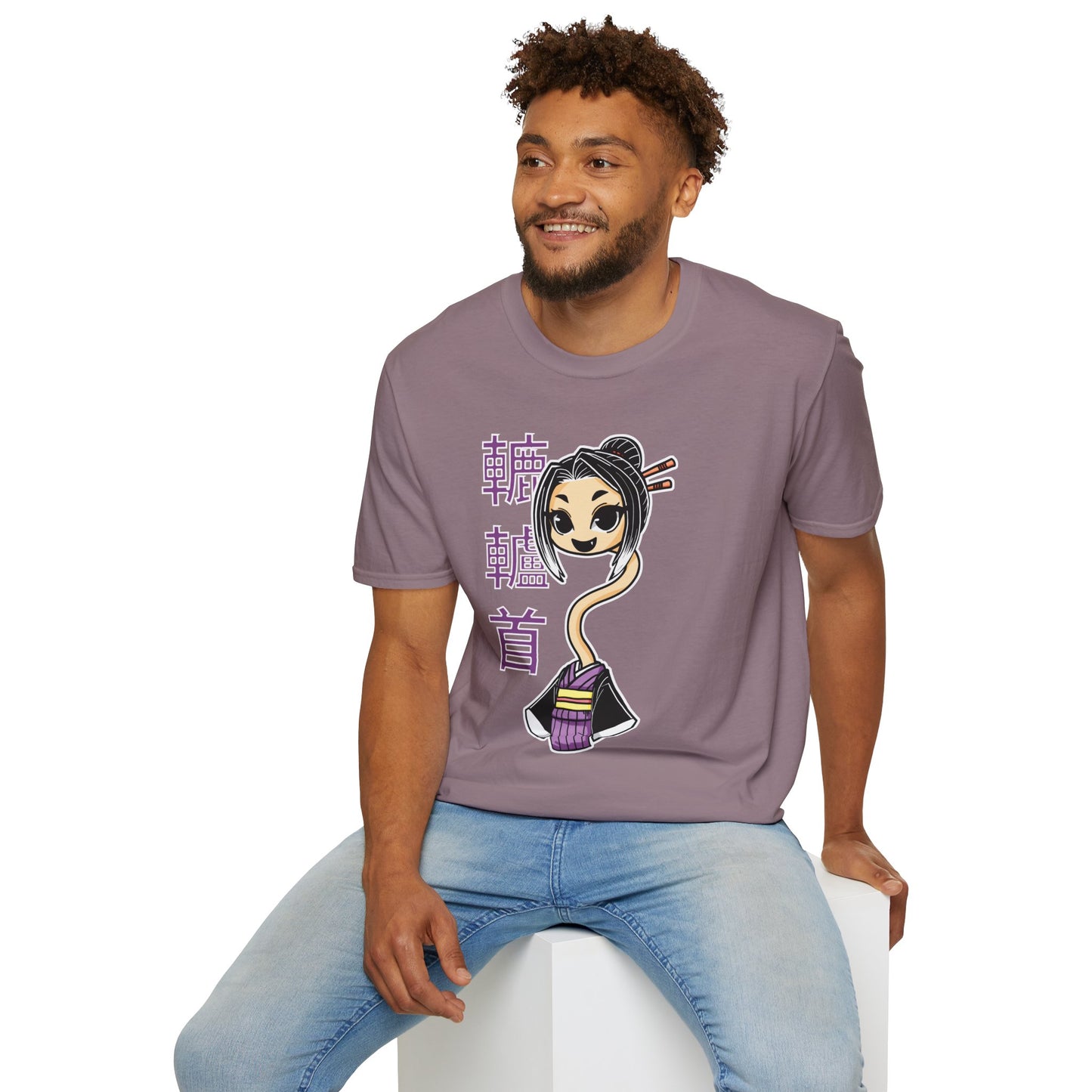 "Rokurokubi Yokai" β Cute Japanese Ghost Girl Graphic T-Shirt | Unisex Softstyle Tee