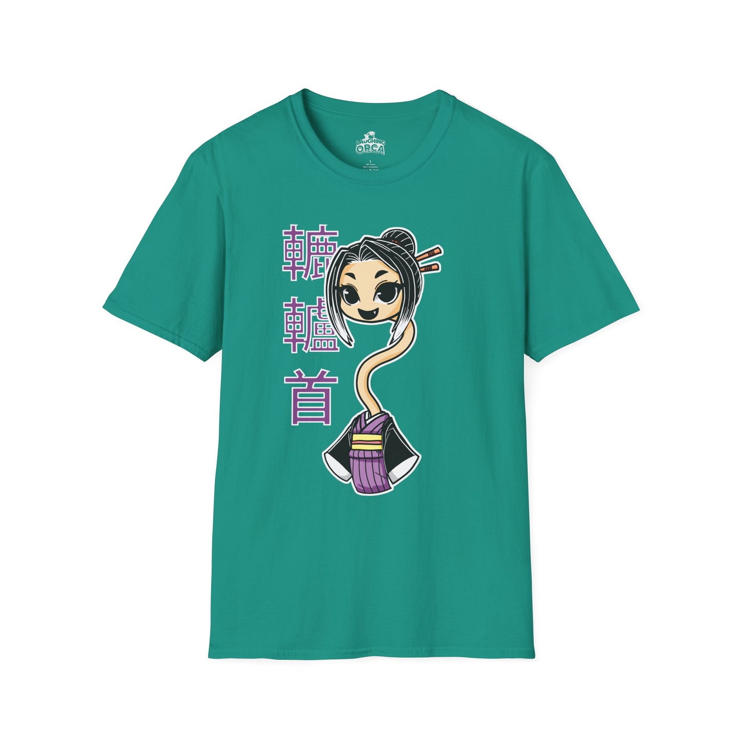 "Rokurokubi Yokai" β Cute Japanese Ghost Girl Graphic T-Shirt | Unisex Softstyle Tee