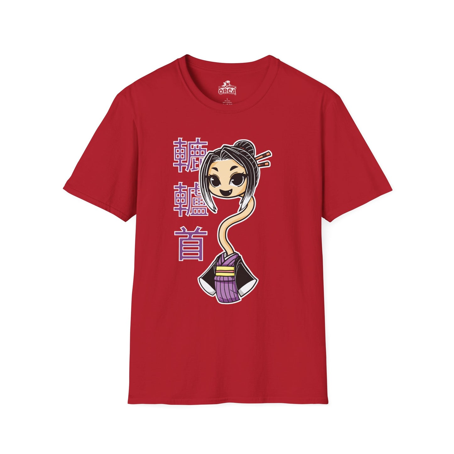 "Rokurokubi Yokai" β Cute Japanese Ghost Girl Graphic T-Shirt | Unisex Softstyle Tee