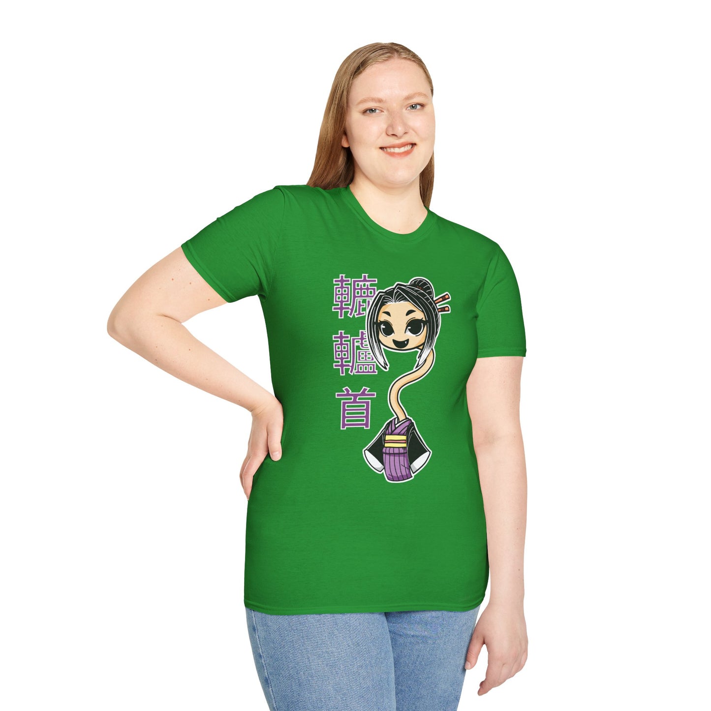 "Rokurokubi Yokai" β Cute Japanese Ghost Girl Graphic T-Shirt | Unisex Softstyle Tee