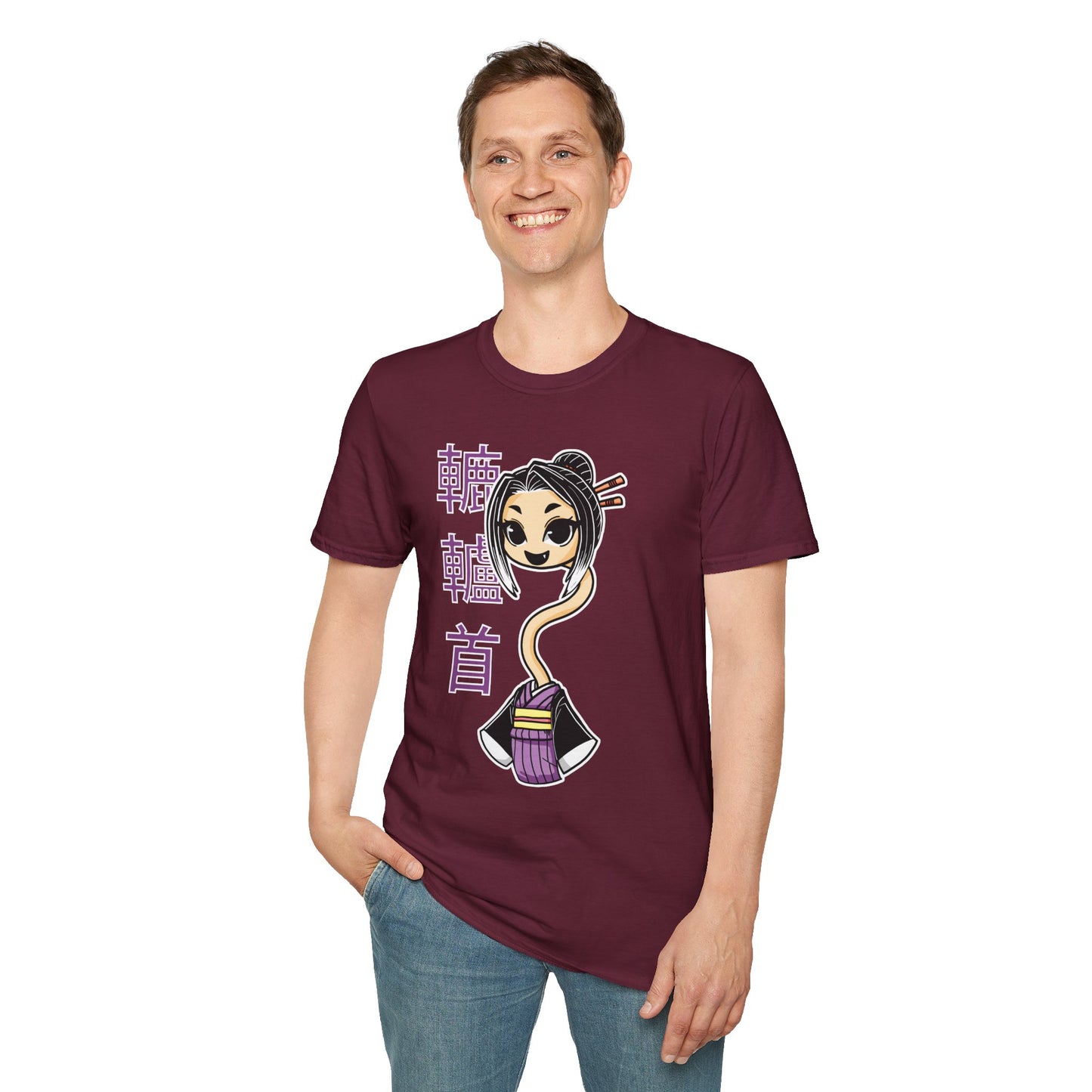 "Rokurokubi Yokai" β Cute Japanese Ghost Girl Graphic T-Shirt | Unisex Softstyle Tee