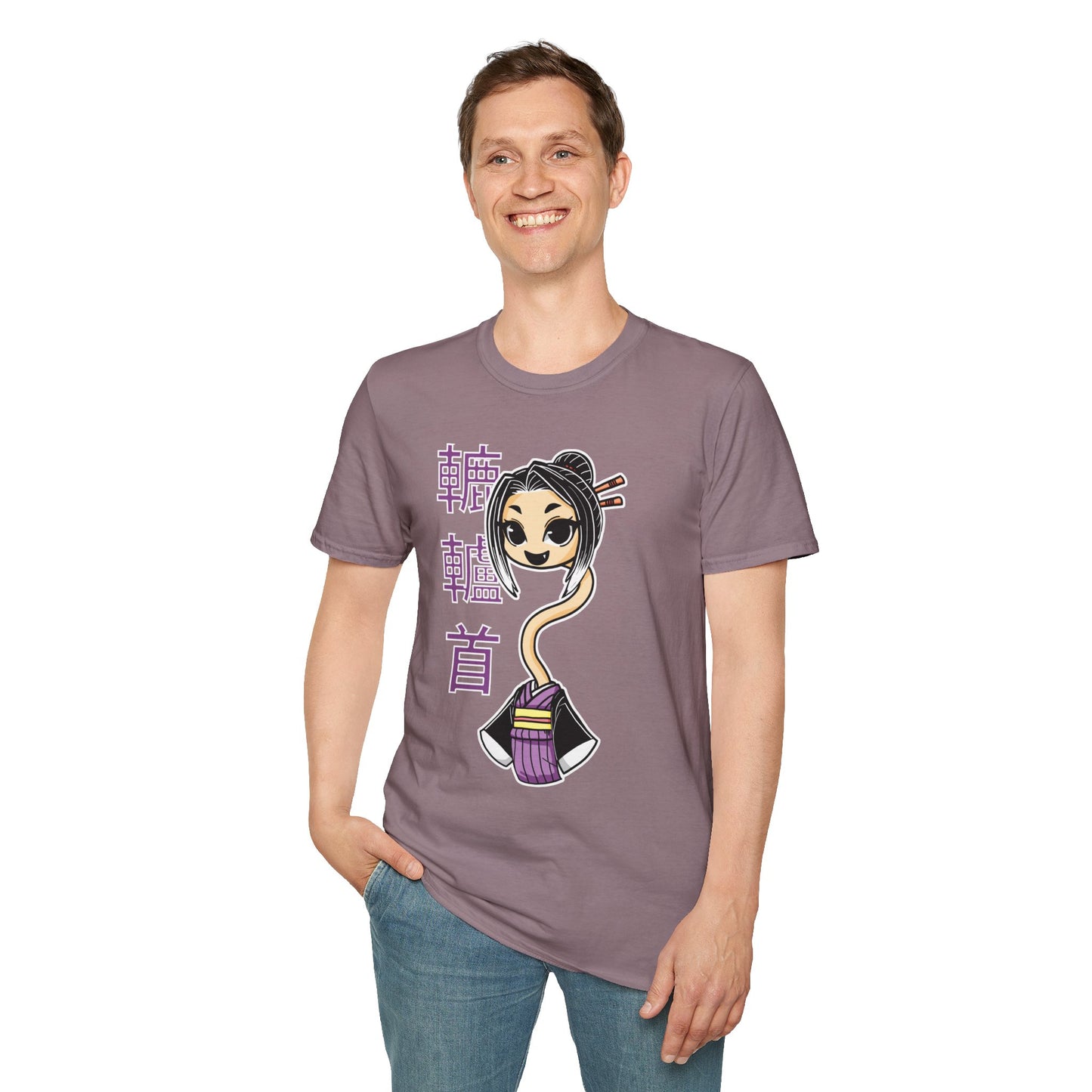 "Rokurokubi Yokai" β Cute Japanese Ghost Girl Graphic T-Shirt | Unisex Softstyle Tee