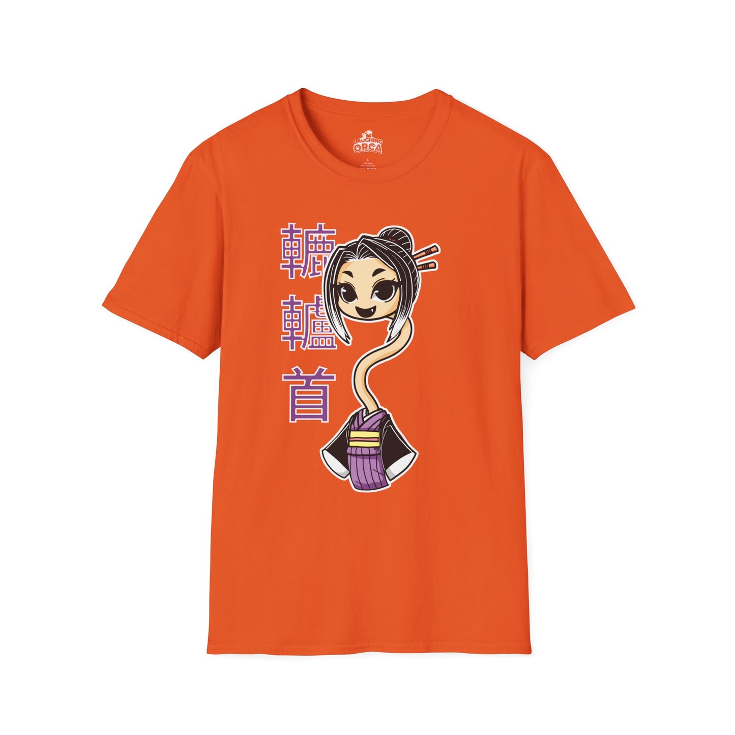 "Rokurokubi Yokai" β Cute Japanese Ghost Girl Graphic T-Shirt | Unisex Softstyle Tee