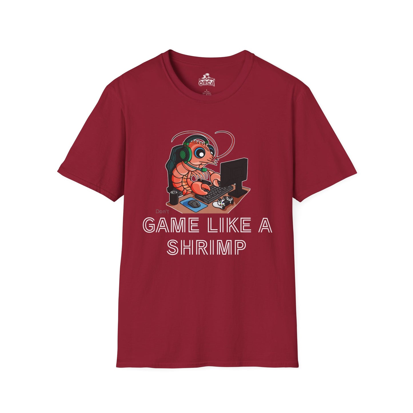 Straighten Up | Gamer Shrimp | Unisex Softstyle T-Shirt