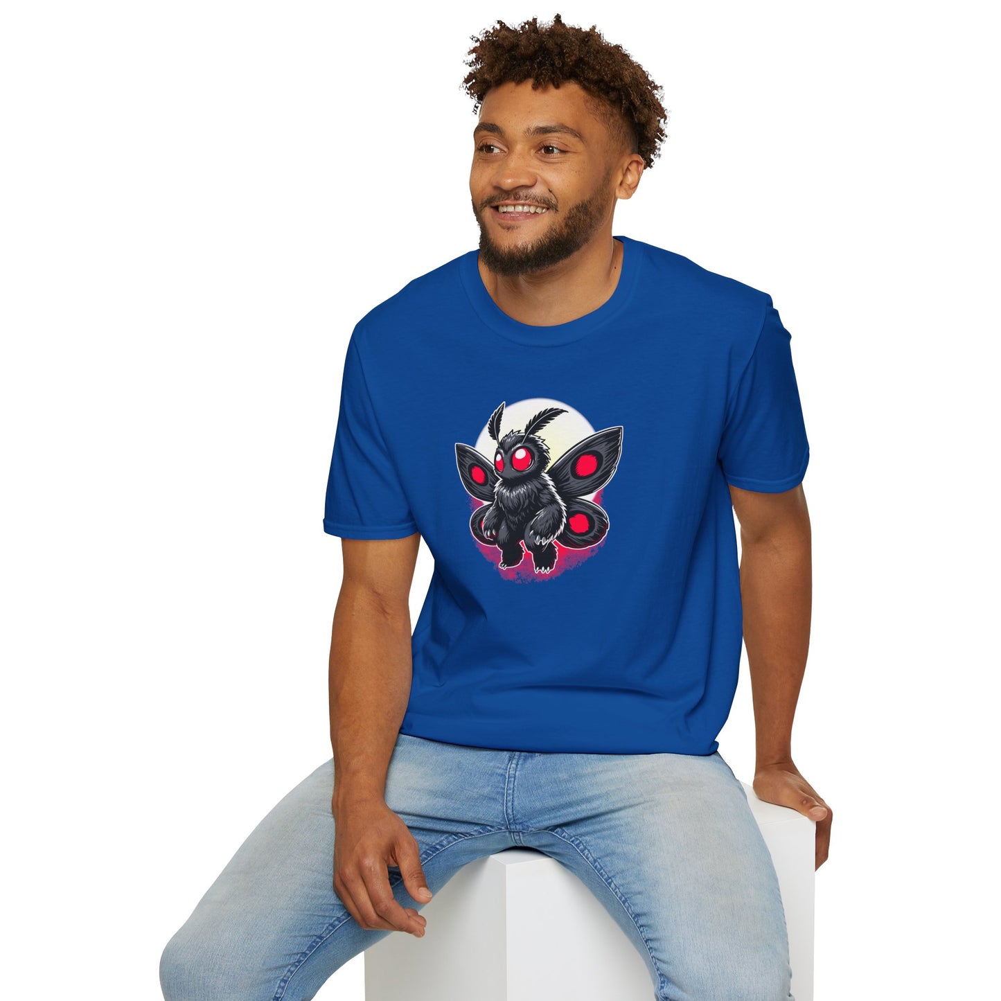 Moth(man/myth/legend) | Cute Cryptid Creature | Unisex Softstyle T-Shirt
