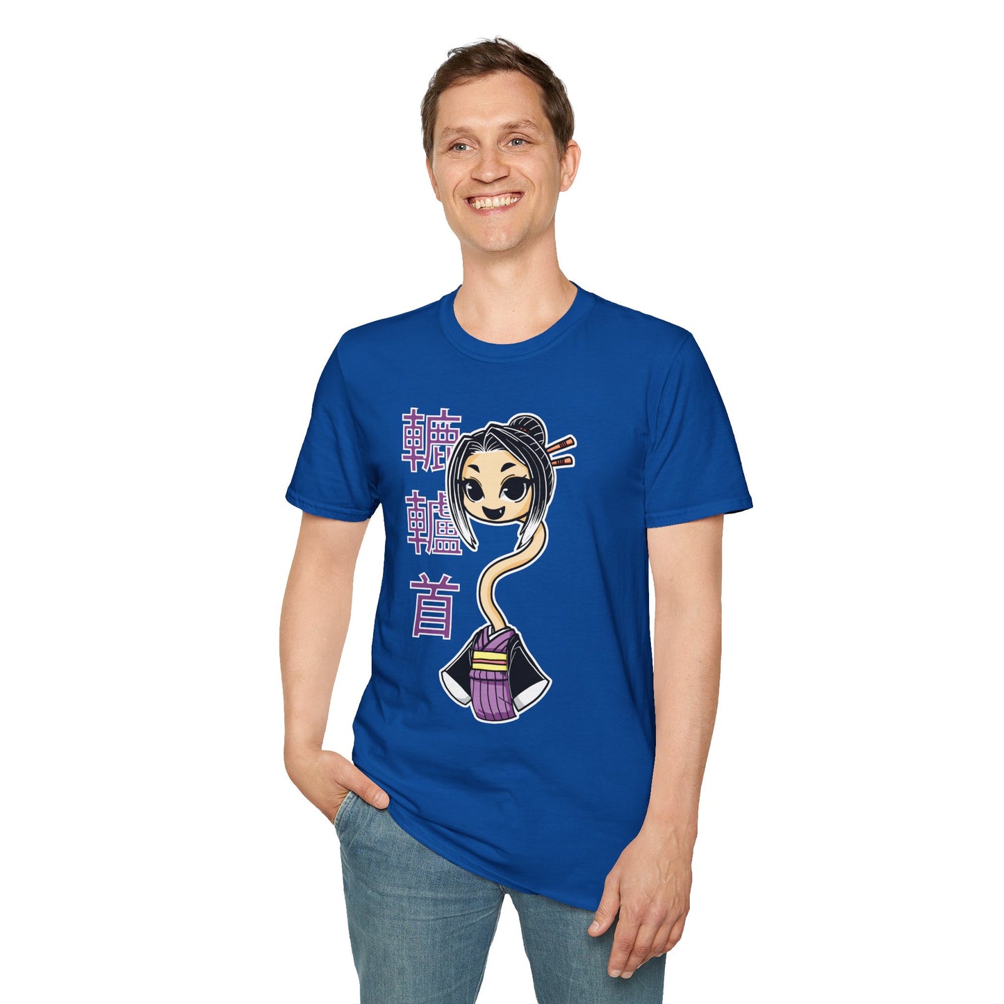 "Rokurokubi Yokai" β Cute Japanese Ghost Girl Graphic T-Shirt | Unisex Softstyle Tee