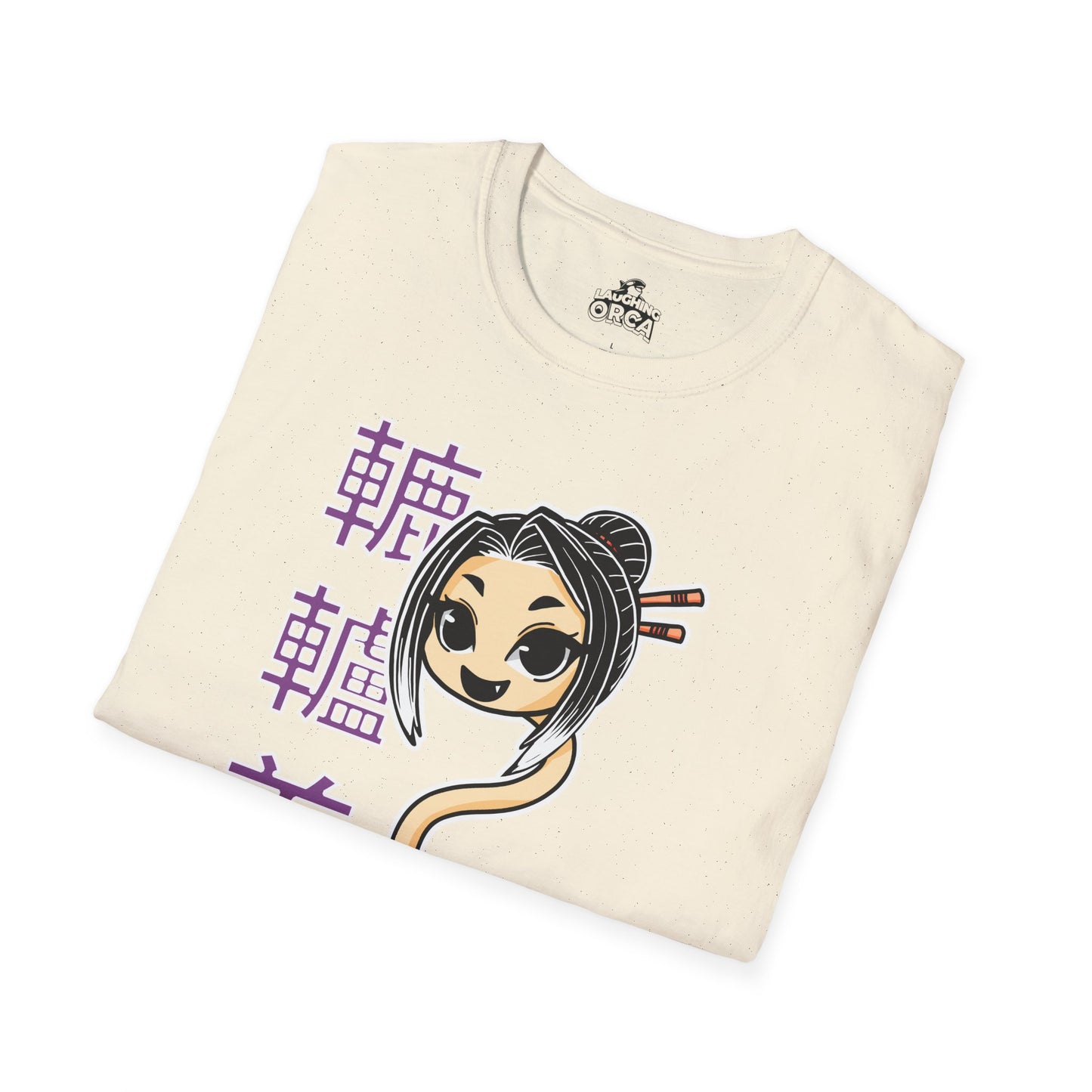 "Rokurokubi Yokai" β Cute Japanese Ghost Girl Graphic T-Shirt | Unisex Softstyle Tee