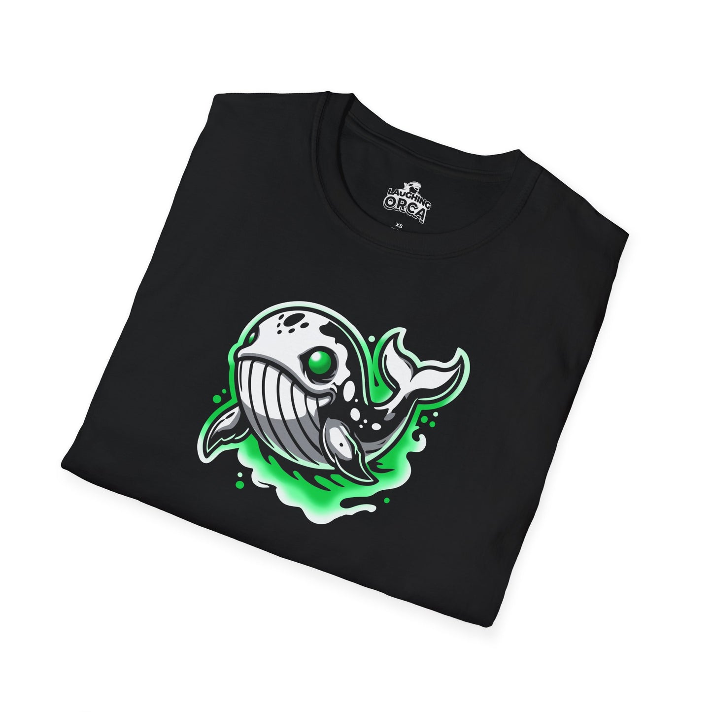 "Ghostly Whale" β Cute Spooky Whale T-Shirt | Unisex Softstyle