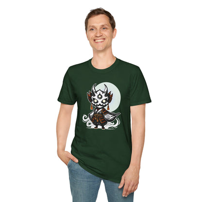Oni the Ghost | Japanese Spirit Demon Warrior | Unisex Softstyle T-Shirt