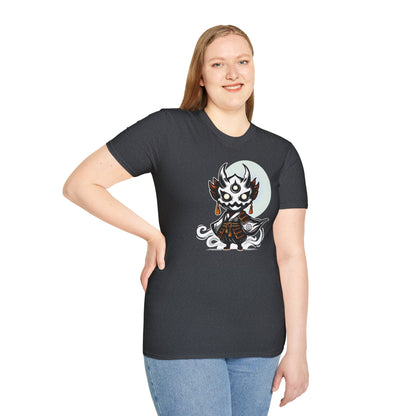 Oni the Ghost | Japanese Spirit Demon Warrior | Unisex Softstyle T-Shirt