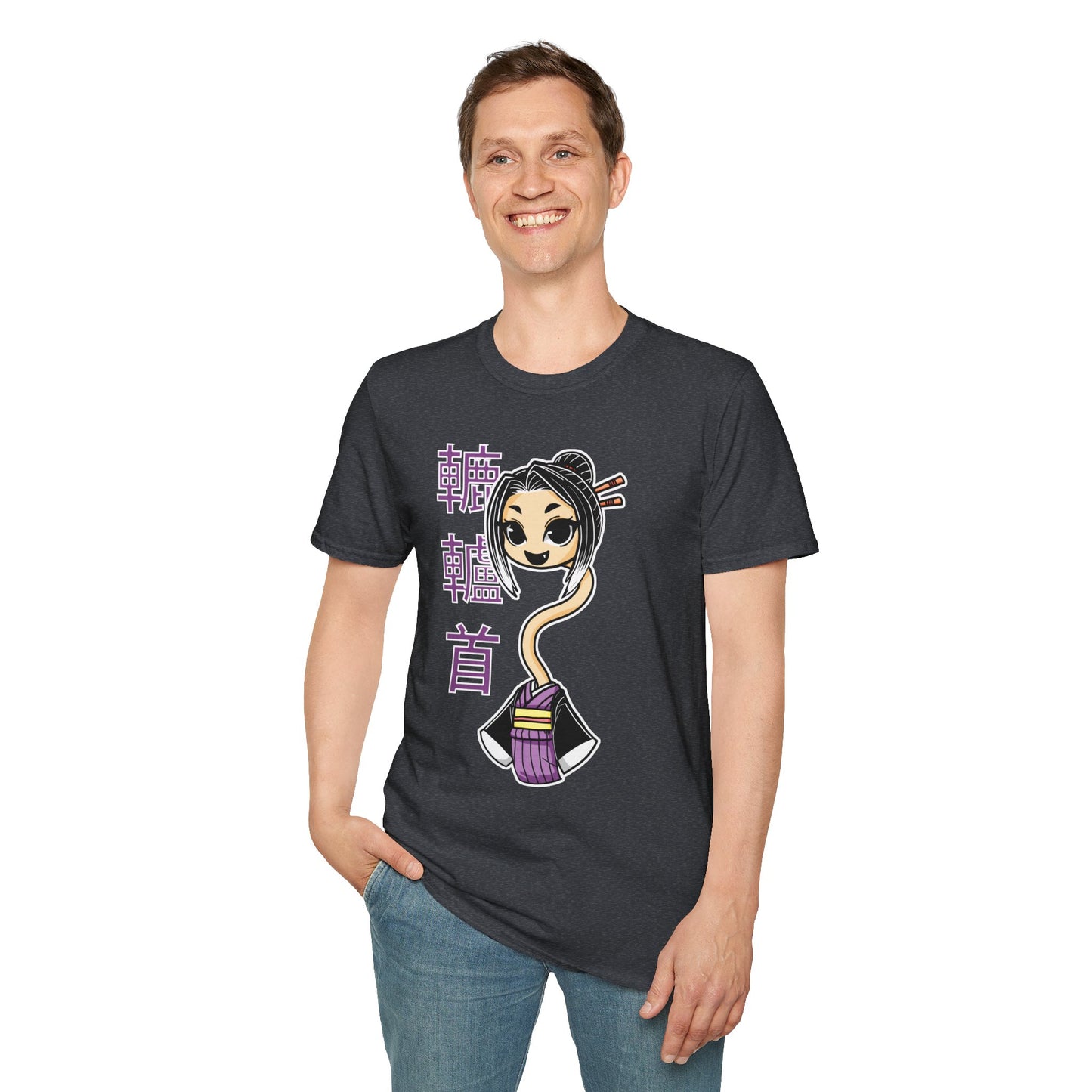 "Rokurokubi Yokai" – Cute Japanese Ghost Girl Graphic T-Shirt | Unisex Softstyle Tee