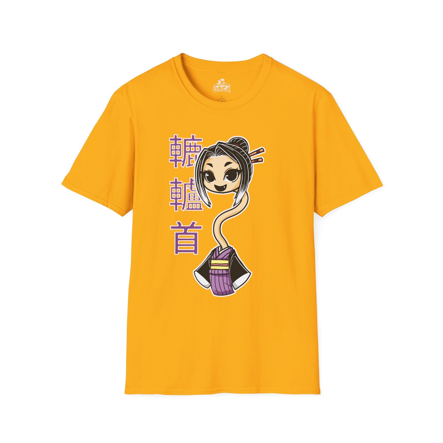 "Rokurokubi Yokai" – Cute Japanese Ghost Girl Graphic T-Shirt | Unisex Softstyle Tee