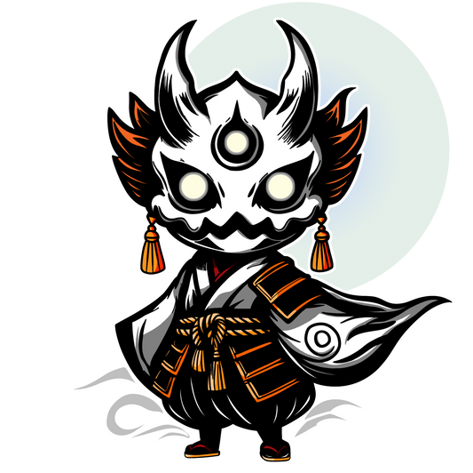 Oni the Ghost | Japanese Spirit Demon Warrior | Unisex Softstyle T-Shirt