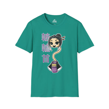 "Rokurokubi Yokai" – Cute Japanese Ghost Girl Graphic T-Shirt | Unisex Softstyle Tee