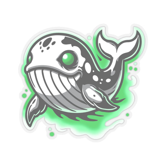 "Ghostly Whale" Kiss-Cut Stickers