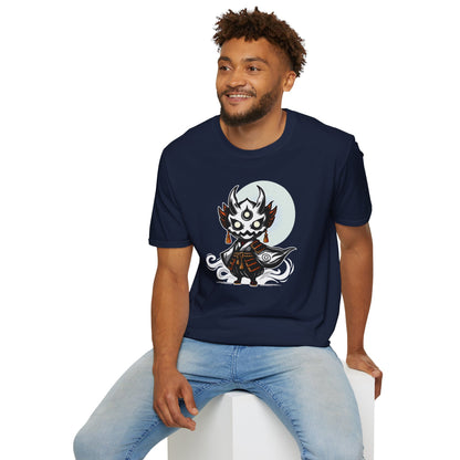 Oni the Ghost | Japanese Spirit Demon Warrior | Unisex Softstyle T-Shirt