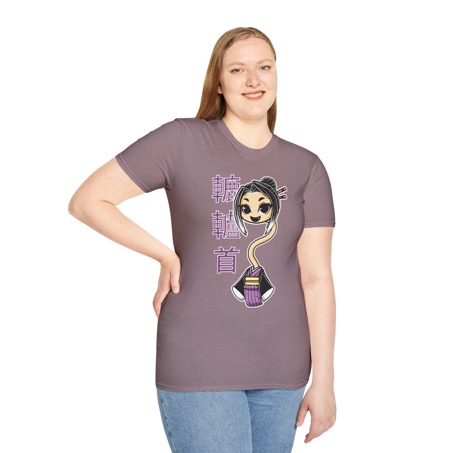 "Rokurokubi Yokai" – Cute Japanese Ghost Girl Graphic T-Shirt | Unisex Softstyle Tee